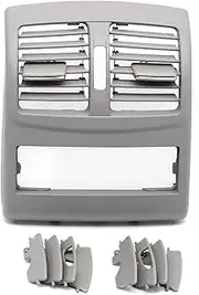MKVAXR Rear Center Console Air Conditioning Ventilation Grille Outlet Frame, for Mercedes, for Benz W212 E Class Sedan 2009-2011 Old Model Car AC Vent Grille Outlet(High-end Model Gray)