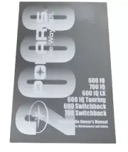 2008 POLARIS SNOWMOBILE 600 700 IQ SWITCHBACK OWNERS MANUAL NEW
