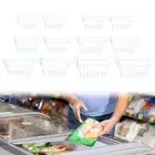 2Pcs Freezer Storage Basket Container Wire Basket for Dormitory Cafe Kitchen