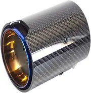 1pcs 67MM Carbon Fiber Car Exhaut Tip Exhaust Tip Compatible For BMW 1234 M2 F87 M3 F80 M4 F82 F83 M5 F10 M6 F12(C Style)