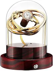Luxury Single Watch Winder For Automatic Watches With Flexible Watch Pillow,Super Quiet Motor,Dust-Proof Storage Box And Display Case For Men Women LWX