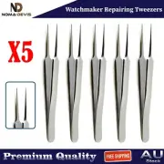 Set Of 5 Watchmaker Tweezers Repairer Jewellery & Watches Repair Makers Tweezer