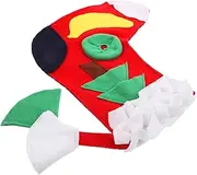Totority Christmas Sock Shaped Snuffle Mat for Dogs Interactive Puppy Feeding and Sniffing Mat Encourages Natural Foraging Skills for Pets Bright Color Design