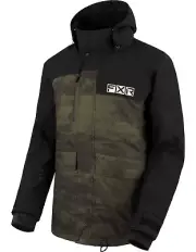 FXR Chute 24 Mens Snow Jacket Army Haze MD