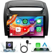 Android 13.0 Double Din Car Stereo - CarPlay Android Auto Car Audio Multimedia Receiver 9 Inch Touch Screen Car Radio with GPS Bluetooth ＆ Backup Camera for Kia Sorento MK3 2014-2015