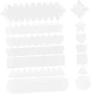 DECORNIJIA 70 Sheets Sheet Three-Dimensional Cross Stitch Sewing Craft Style Clear Mesh Crosses Hand Stitching Small Grid Fabrics Fine Material Large Embroidery Fabric Plastic White