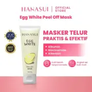 HANASUI Egg White Whitening Poreless + Anti-blackhead Peel Off FACE MASK 80g
