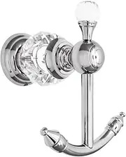 Kabter Unique Crystal Towel Coat Hook Wall Mounted Brass Polished Chrome
