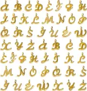 130pcs/5 Sets Lower Case ABC Letter Charms Mini Alphabet A-Z Zinc Alloy