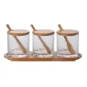 Labels Glass Spice Jar Practical Container Easy to Refill Condiment