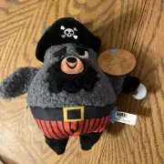 BARK BOX Dog Toy BARKBEAR THE PIRATE Plush Large 50+ LB