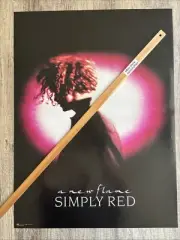 VINTAGE POSTER: SIMPLY RED A New Flame (Original InStore 1989)
