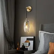Nordic Modern Luxury Vintage Crystal Wall Light Sconces LED Decorative Brass Wall Mounted Lamp (N 1PCS)
