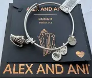 Alex and Ani 'Conch Shell II' Authority Charm Bangle