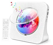 Desktop CD Player with Speakers, Home Bluetooth CD Player with Hi-Fi Stereo
