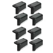 8x LED Pathway Outdoor Solar Deck Lights Garden Patio Stairs Step Fence Lamps