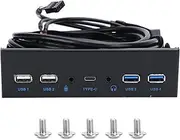 Jaxenor High Definition Audio Interface for Computer - 2 USB 3.0 Ports and 2 USB 2.0 Ports Included