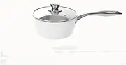 Ceramic Non-Stick pan Set, Wok, Frying pan, Soup Pot, high-Value pots, Five-Piece Set, Induction Cooker, Universal Cross-Border/721(18cm*8cm Milk Pot (with Lid))
