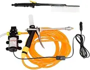 NUZAMAS 60W 12V 87PSI 4.0L/min High Pressure Washer Spray Gun Car Electric Water Cleaner Wash Pump Kit Sprayer Brush Set