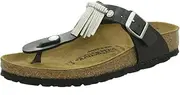 [Birkenstock] Gizeh Fringe BF Graceful Licor Size 4.5 US Black, Graceful Licor, 4-4.5 Narrow Women/2-2.5 Narrow Men