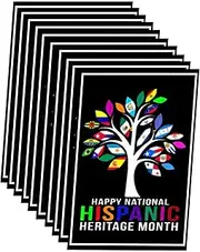 10 Pack Hispanic Heritage Month Stickers Laptop Bumper Decal Window Waterproof Car Stickers
