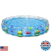 Kiddie Pool, 72" x 13" Swimming Pool for Kids, Child, Swimming Pools for Outd