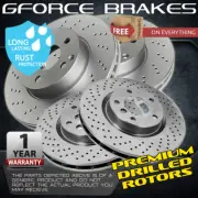 Front & Rear Drilled Rotors for 2016 Hyundai Sonata 17'' Rim/Manual Parking (for: Hyundai)