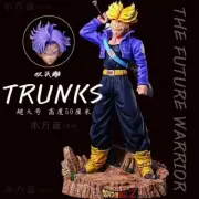 Dragon Ball TRUNKS Super Saiya 50CM PVC Double headed ACTION FIGURINE