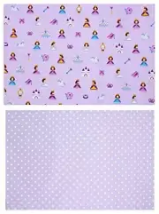 miwaki Fabric Placemats for Kids Girls Elementary School Students Set of 2