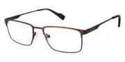 Ben Sherman HIGHFIELD Eyeglasses Men Matte Brown Rectangle 53 New 100% Authentic