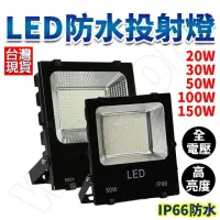 在飛比找momo購物網優惠-100W LED 投射燈 燈具 保固一年 燈具 投光燈 探照