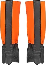 [uxcell] Leg Gaiters, Waterproof Shoe Covers Hiking Gaiters Snow Boot Gaiter, Orange, L