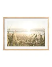 [Profile Australia] Made Beach Grass Sunset Art Print A2 Frame in Natural