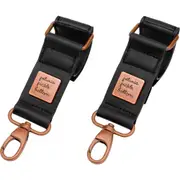Petunia Pickle Bottom Faux Leather Valet Stroller Clips