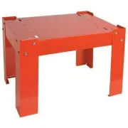 Steel Cabinet Base Slide Rack Stand Red Powder Coated Heavy Duty 20x16 Inch