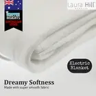 Laura Hill Electric Blanket Fully Fitted Washable Heated Underlay Queen Soft