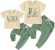 [Geagodelia] Baby Clothing Boys Newborn Set Short Sleeve T-Shirt and Trousers Matching Brother Summer Clothing Outfits