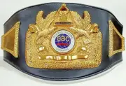 NEW GBC CHAMPIONSHIP BOXING REPLICA BELT 3D PLATES ADULT SIZE TITLE