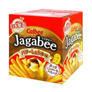 【Calbee 卡樂比】日本加卡比薯條-醬油奶油味盒裝(75g)