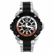 Seiko 5 SKZ265K1 Sport Silver Orange Dial Automatic Men Watch 200M SKZ265 New