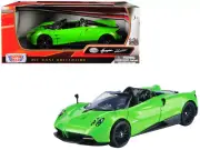 1/24 MOTORMAX Pagani Huayra Roadster with Black Wheels Diecast Model Green 79354