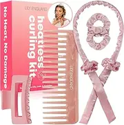 Lily England Heatless Curlers Gift Set, Heatless Hair Curler Headband, Heatless Curls for Long Hair & Short Hair, No Heat Curlers for Overnight Heatless Curls - Perfect Stocking Fillers for Teen Girls