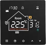 Asixxsix Smart Thermostat, LCD Touchscreen Display Programmable Floor Heating Thermostat, Supports Timer and (WiFi, (Voice Control for Yandex Alice, for)