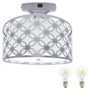 Facon 12V RV Pendant Dining Table Light Fabric Dinette Light for Camper Trailer