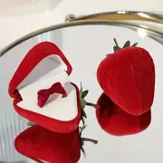 Engagement Velvet Ring Box Jewelry Display Storage Wedding Ring Gift Organizer