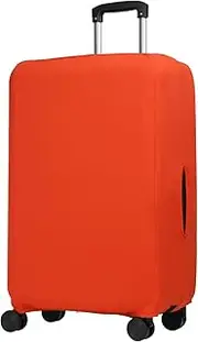 [uxcell] Luggage Cover, Suitcases Covers Elastic Carry on Protector Washable Scratch-Resistant Fits 25-28 Inch Luggage for Travel Business Trips, Orange Red