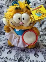 vintage 80's stuffed Garfield rare new w tags Furry Tales collection Goldilocks
