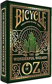 Bicycle Wizard of Oz Playing Cards, Oz Inspired Playing Card Deck, Emerald and Gold, 1 Deck