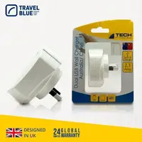 在飛比找PChome24h購物優惠-【Travel Blue 藍旅 】澳洲/紐西蘭 雙孔 USB