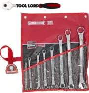 Sidchrome 8 Piece AF Double Ended Ring Spanner Set SAE 1/4" - 1-1/4" SCMT21413